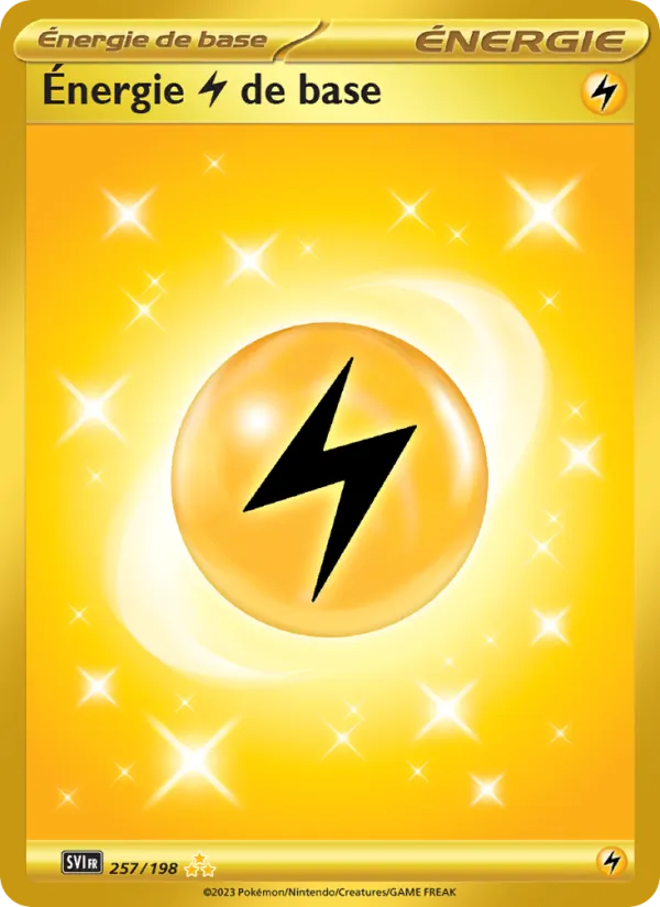 Carte Pokémon Énergie Lightning de base de l'extension Écarlate et Violet