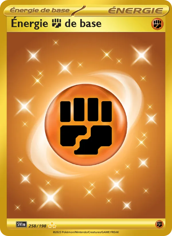 Carte Pokémon Énergie Fighting de base de l'extension Écarlate et Violet
