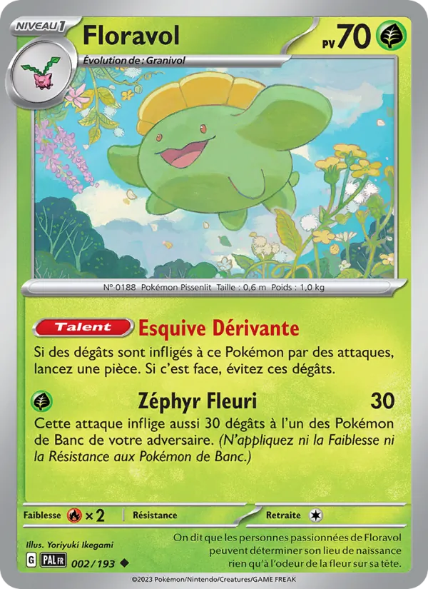 Carte Pokémon Floravol de l'extension Évolutions à Paldea