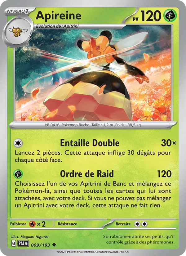 Carte Pokémon Apireine de l'extension Évolutions à Paldea