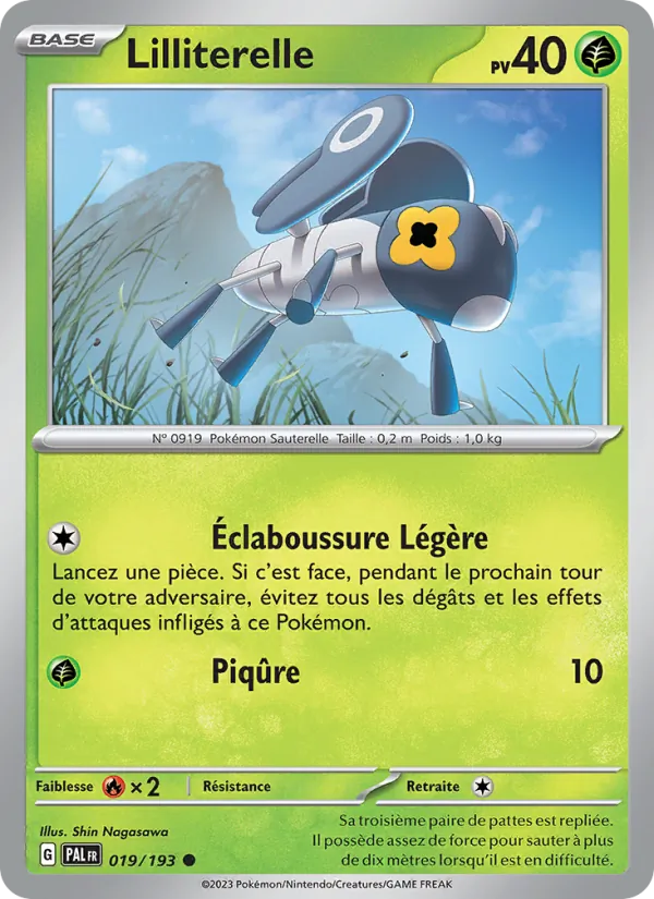 Carte Pokémon Lilliterelle de l'extension Évolutions à Paldea