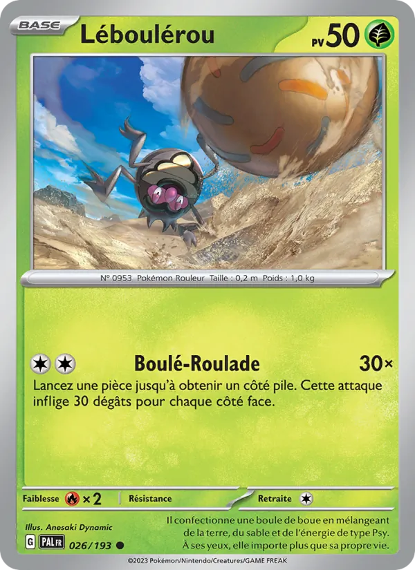 Carte Pokémon Léboulérou de l'extension Évolutions à Paldea