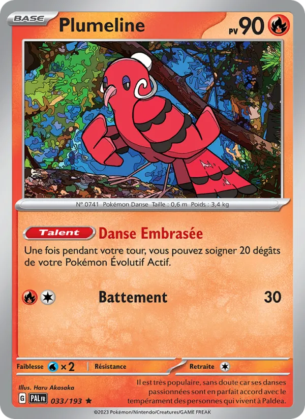 Carte Pokémon Plumeline de l'extension Évolutions à Paldea