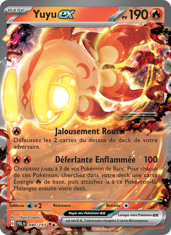 Carte Pokémon Yuyu-ex de l'extension Évolutions à Paldea