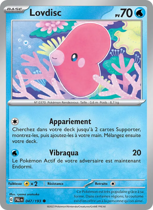 Carte Pokémon Lovdisc de l'extension Évolutions à Paldea