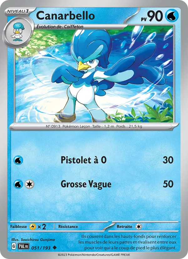 Carte Pokémon Canarbello de l'extension Évolutions à Paldea