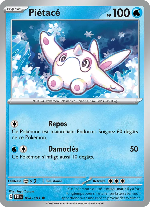 Carte Pokémon Piétacé de l'extension Évolutions à Paldea