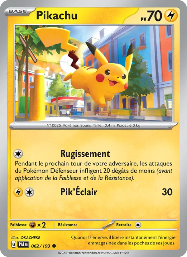 Carte Pokémon Pikachu de l'extension Évolutions à Paldea