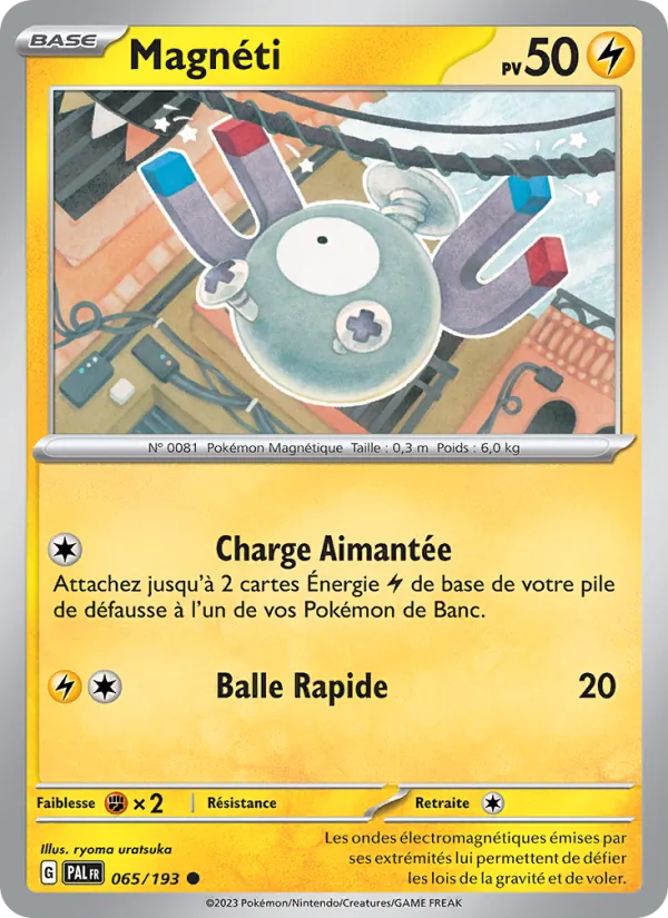 Carte Pokémon Magnéti de l'extension Évolutions à Paldea