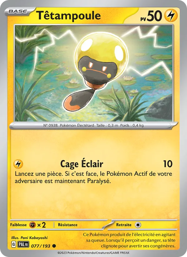 Carte Pokémon Têtampoule de l'extension Évolutions à Paldea