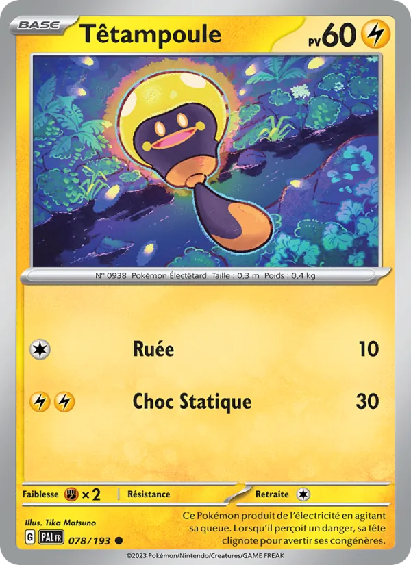 Carte Pokémon Têtampoule de l'extension Évolutions à Paldea