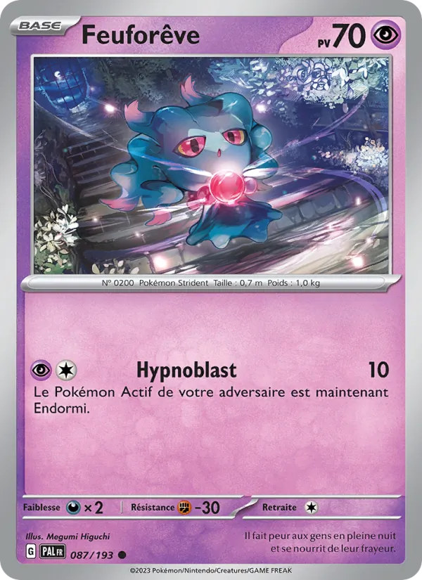 Carte Pokémon Feuforêve de l'extension Évolutions à Paldea