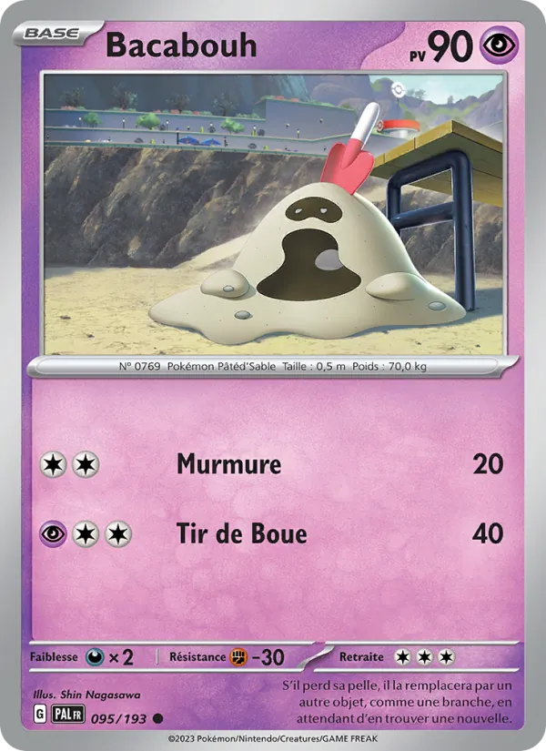 Carte Pokémon Bacabouh de l'extension Évolutions à Paldea
