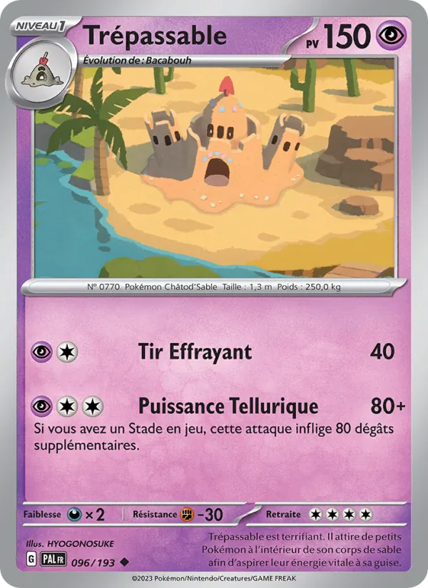 Carte Pokémon Trépassable de l'extension Évolutions à Paldea