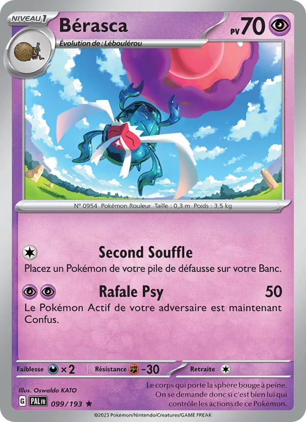Carte Pokémon Bérasca de l'extension Évolutions à Paldea