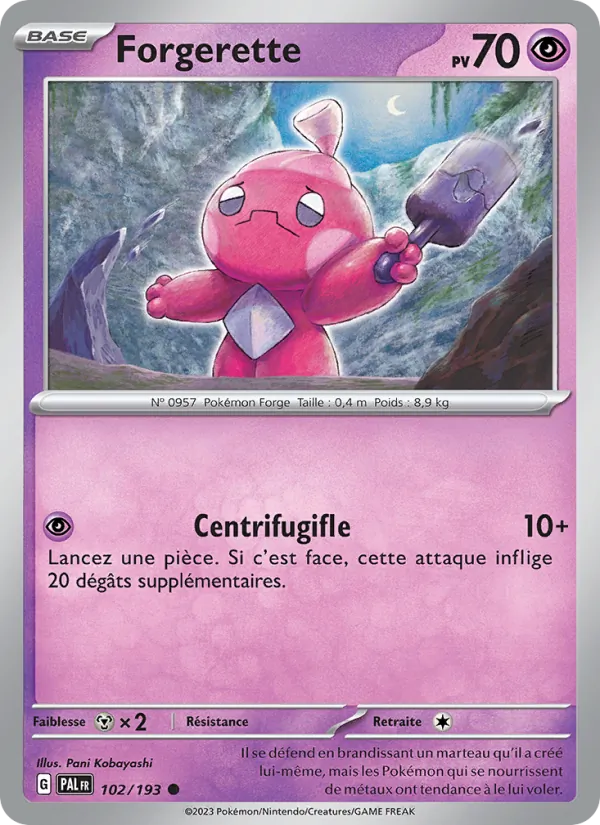 Carte Pokémon Forgerette de l'extension Évolutions à Paldea
