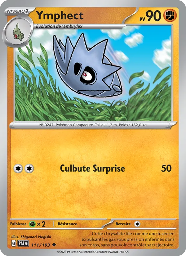 Carte Pokémon Ymphect de l'extension Évolutions à Paldea