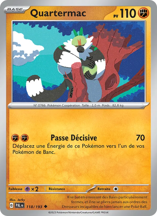 Carte Pokémon Quartermac de l'extension Évolutions à Paldea