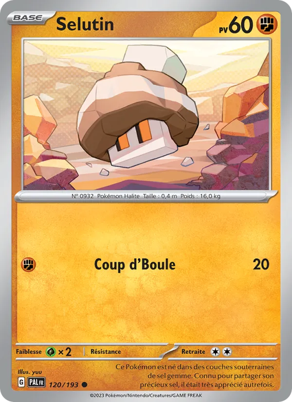Carte Pokémon Selutin de l'extension Évolutions à Paldea
