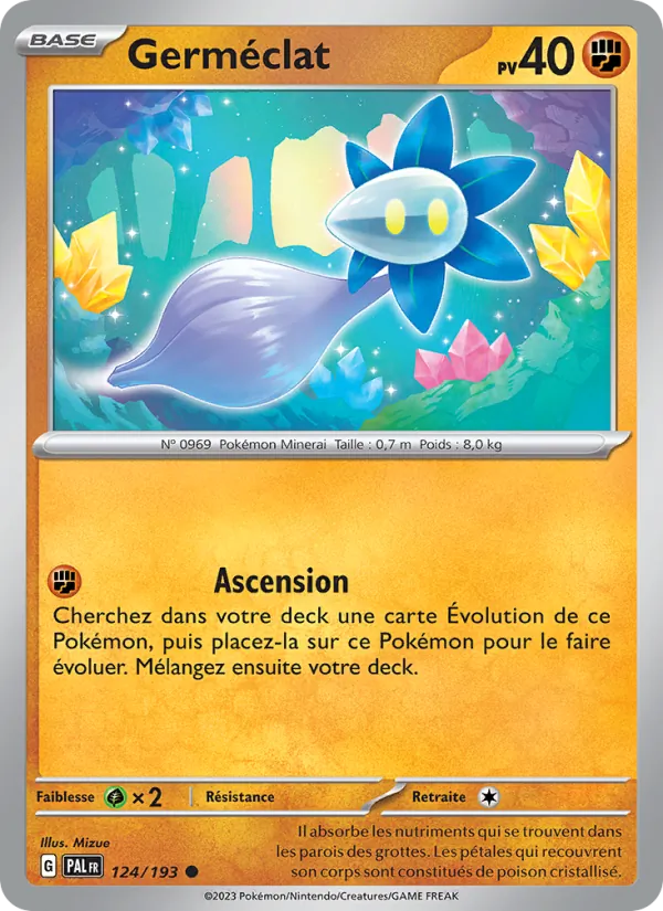 Carte Pokémon Germéclat de l'extension Évolutions à Paldea