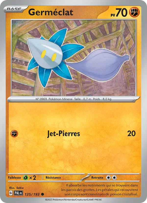 Carte Pokémon Germéclat de l'extension Évolutions à Paldea