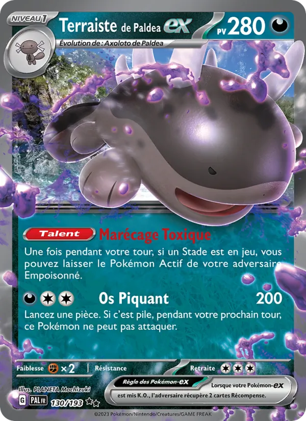 Carte Pokémon Terraiste de Paldea-ex de l'extension Évolutions à Paldea