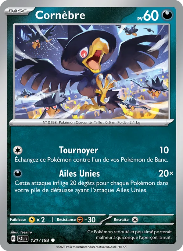 Carte Pokémon Cornèbre de l'extension Évolutions à Paldea