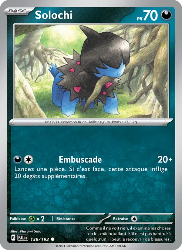 Carte Pokémon Solochi de l'extension Évolutions à Paldea