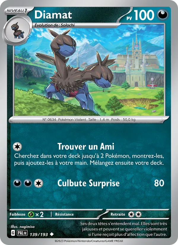 Carte Pokémon Diamat de l'extension Évolutions à Paldea