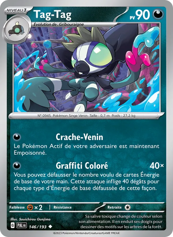 Carte Pokémon Tag-Tag de l'extension Évolutions à Paldea