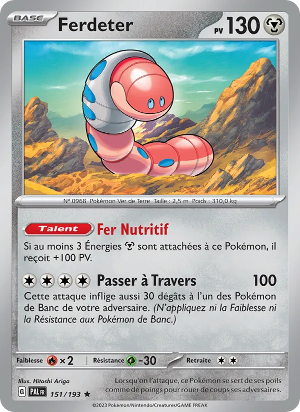 Carte Pokémon Ferdeter de l'extension Évolutions à Paldea