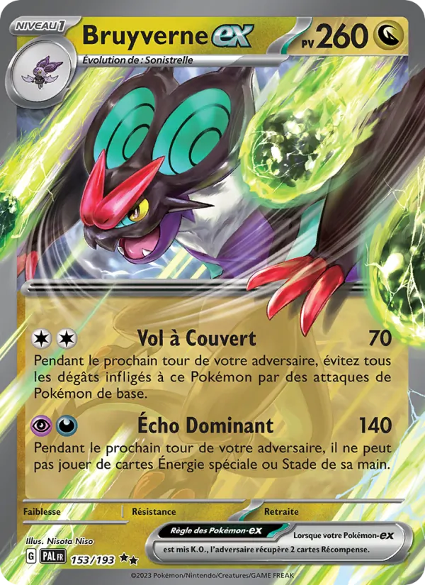 Carte Pokémon Bruyverne-ex de l'extension Évolutions à Paldea