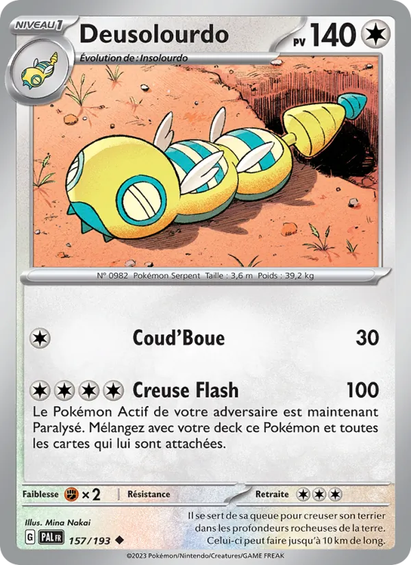 Carte Pokémon Deusolourdo de l'extension Évolutions à Paldea