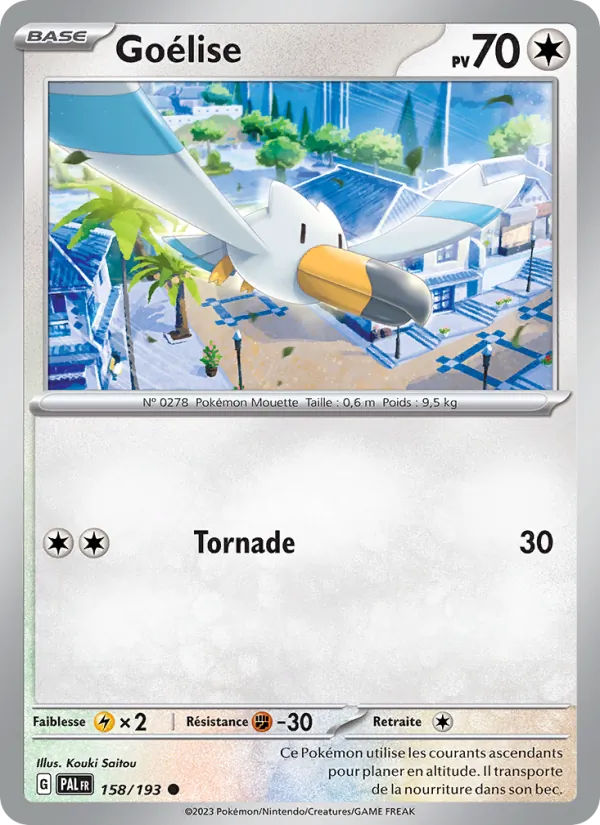Carte Pokémon Goélise de l'extension Évolutions à Paldea