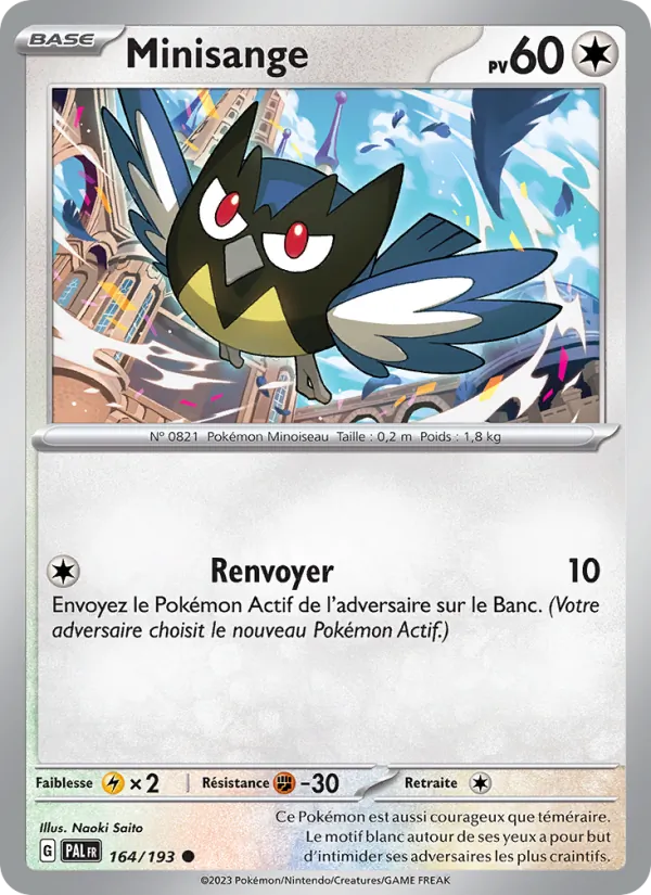 Carte Pokémon Minisange de l'extension Évolutions à Paldea