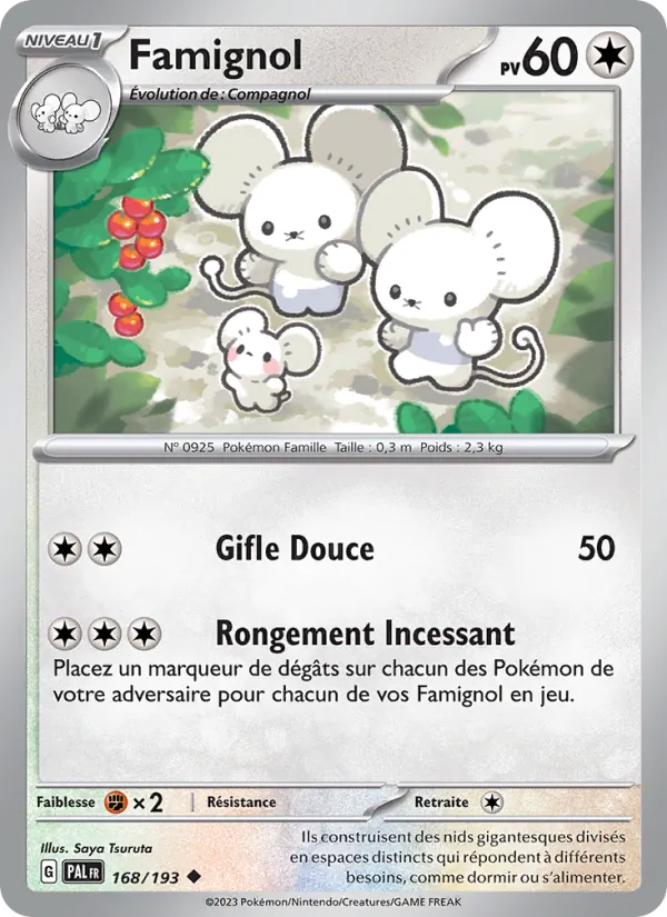 Carte Pokémon Famignol de l'extension Évolutions à Paldea