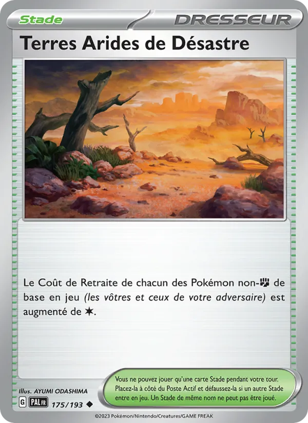 Carte Pokémon Terres Arides de Désastre de l'extension Évolutions à Paldea