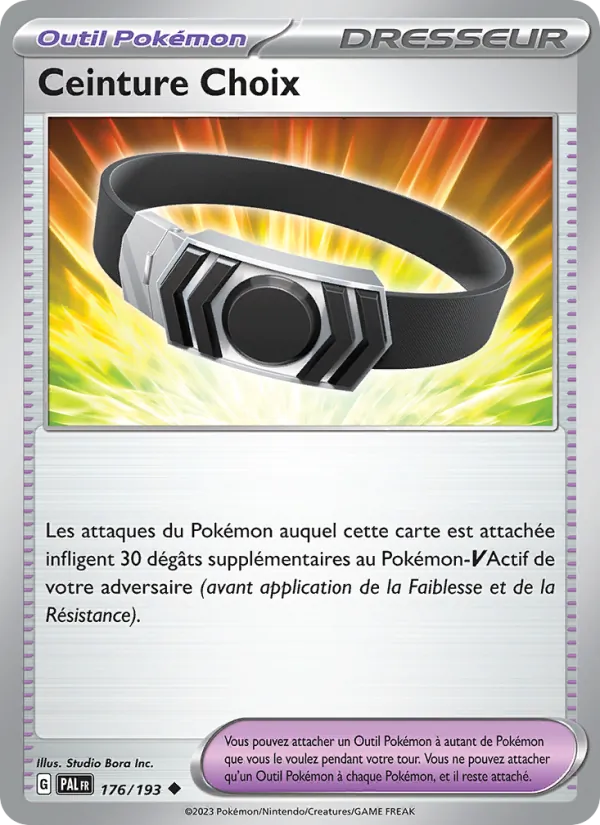 Carte Pokémon Ceinture Choix de l'extension Évolutions à Paldea