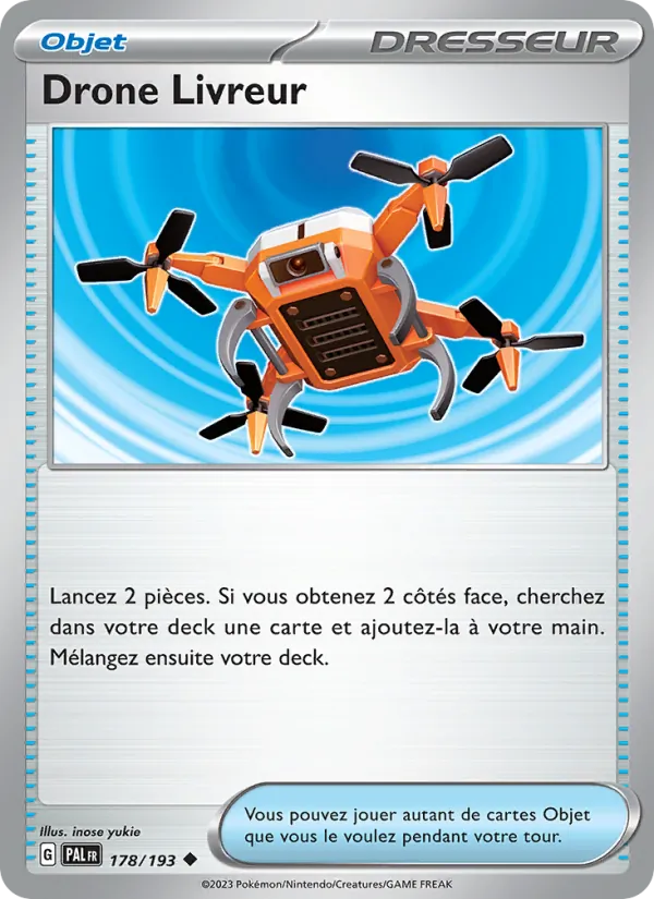 Carte Pokémon Drone Livreur de l'extension Évolutions à Paldea