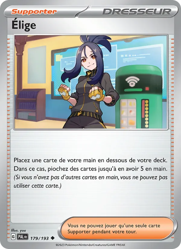 Carte Pokémon Élige de l'extension Évolutions à Paldea
