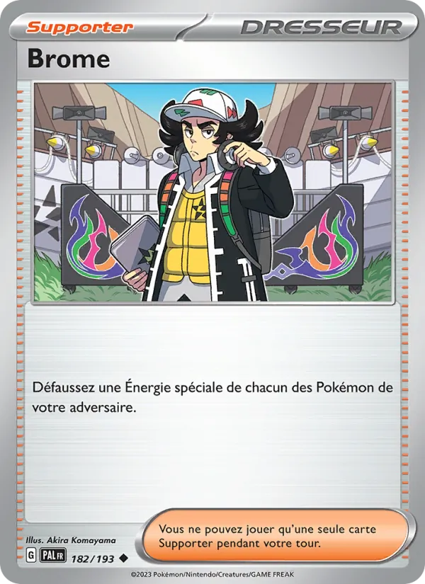 Carte Pokémon Brome de l'extension Évolutions à Paldea
