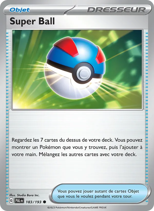 Carte Pokémon Super Ball de l'extension Évolutions à Paldea