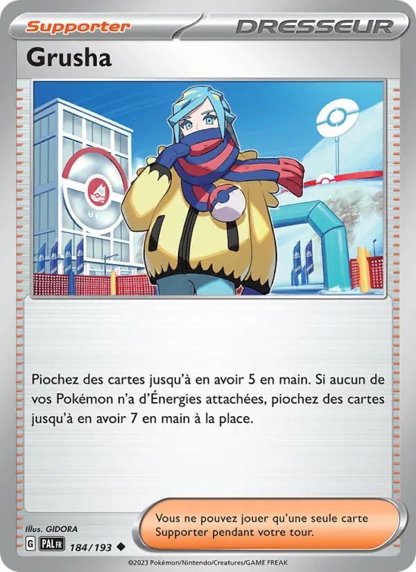 Carte Pokémon Grusha de l'extension Évolutions à Paldea