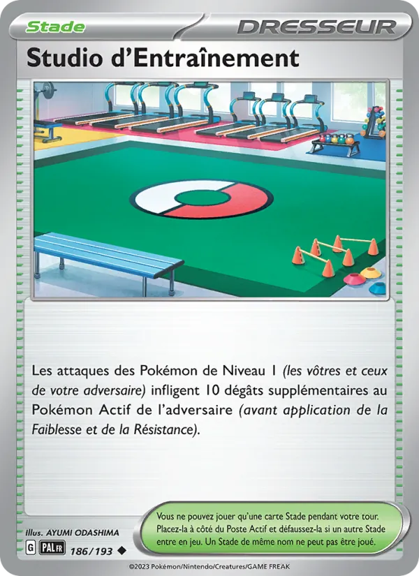 Carte Pokémon Studio d'Entraînement de l'extension Évolutions à Paldea