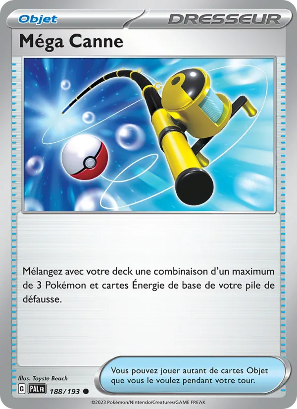 Carte Pokémon Méga Canne de l'extension Évolutions à Paldea