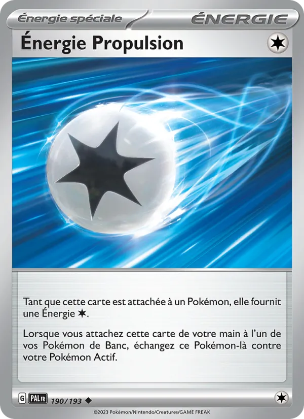 Carte Pokémon Énergie Propulsion de l'extension Évolutions à Paldea