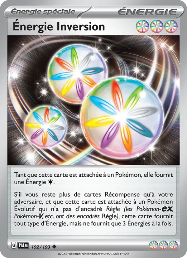 Carte Pokémon Énergie Inversion de l'extension Évolutions à Paldea