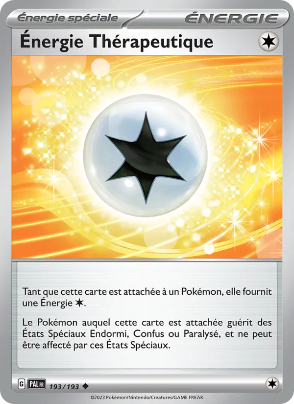 Carte Pokémon Énergie Thérapeutique de l'extension Évolutions à Paldea