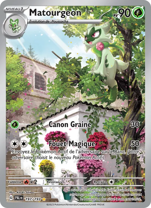 Carte Pokémon Matourgeon de l'extension Évolutions à Paldea