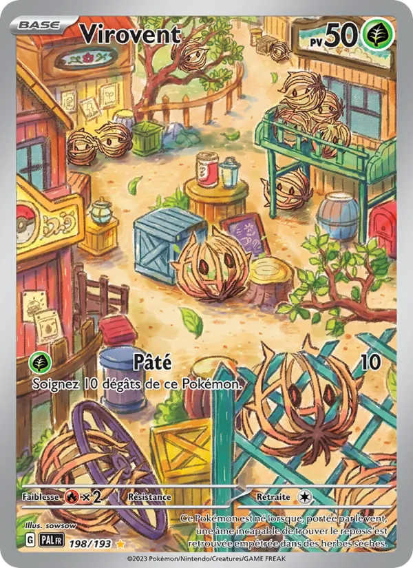 Carte Pokémon Virovent de l'extension Évolutions à Paldea
